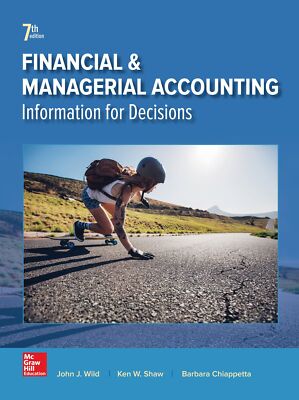 Financial and Managerial Accounting by Wild (hardcover) 9781259726705| eBay