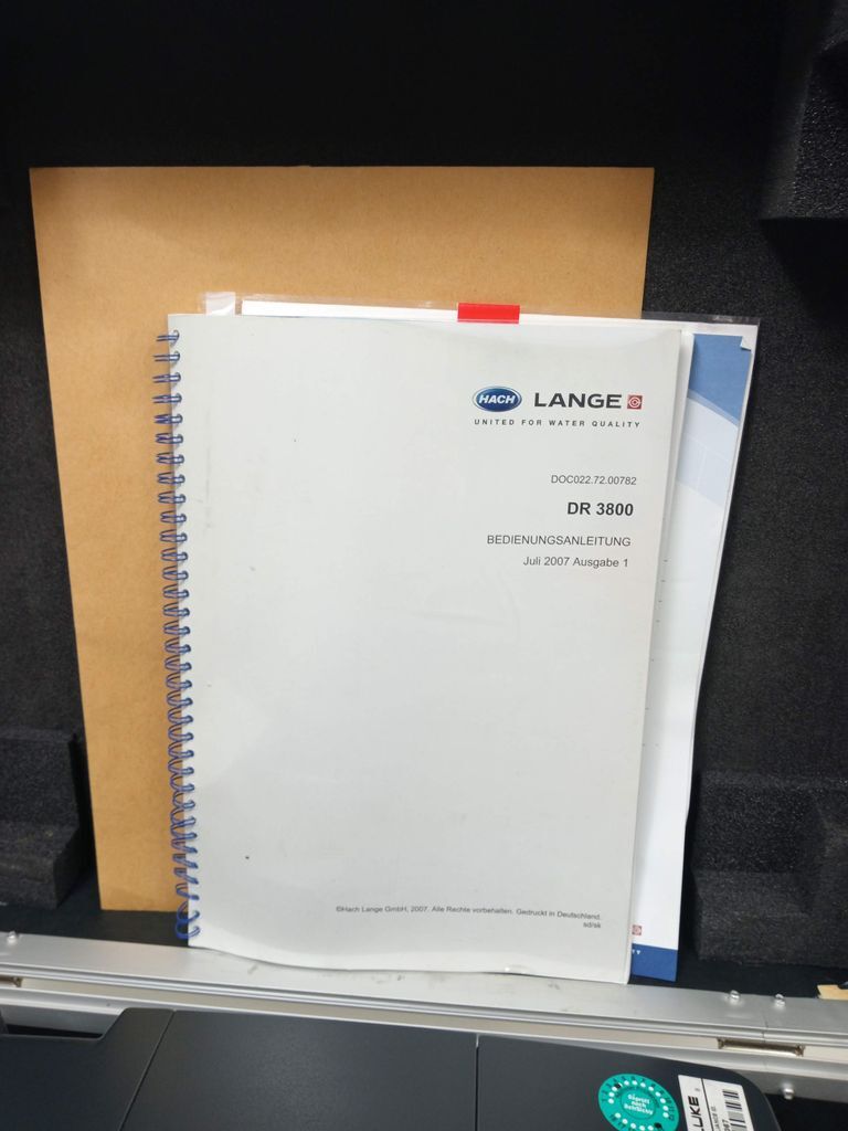 Hach DR3800 VIS Spektralphotometer DR 3800 Photometer 320 bis 1100 nm