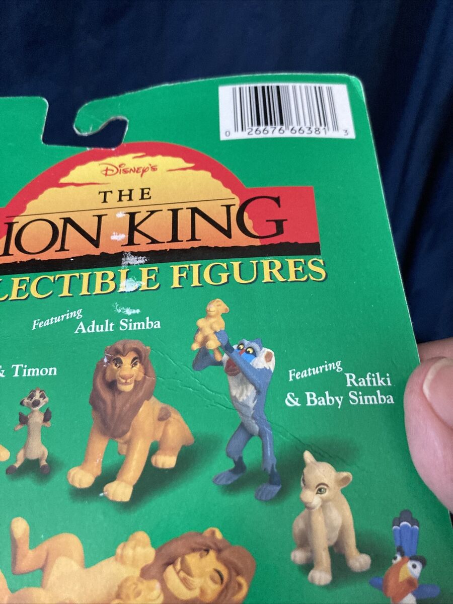 Simba Baby Uhr プラスチック トイ BLUE-BOX 1981 VINTAGE SEALED WALT DISNEY RAFIKI BABY SIMBA LION KING