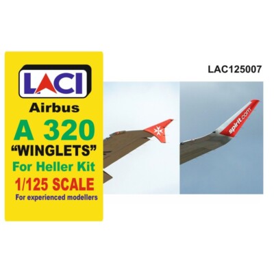 1/125 LACI 125007 Winglets Sharklets for Airbus A 320 Heller model kit
