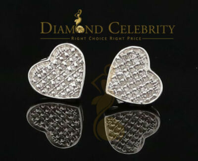 Aretes Para Hombre Herz 925 Weiß Silber 0,25ct Diamant Herren & Damen Ohrringe