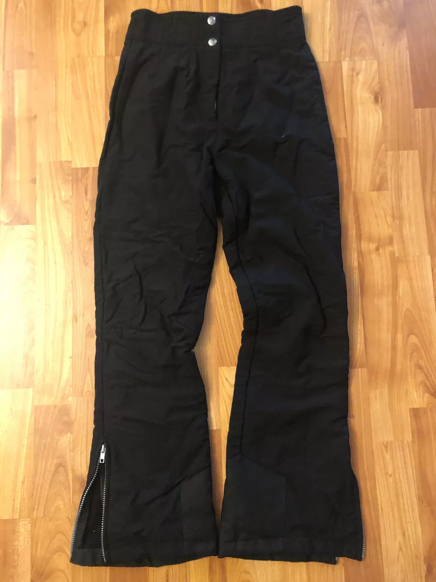 FILA Women&#039;s 8 Black Track Pants VINTAGE Made in Italy Double Button |