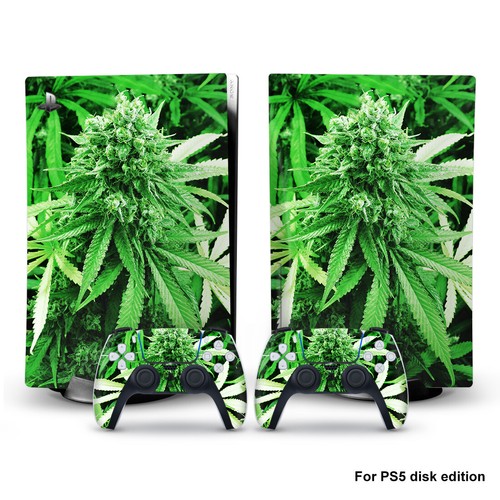 Weed Grun PS5 Disk Skin Sticker Aufkleber Decal Wrap Controller Console - Bild 7 von 11