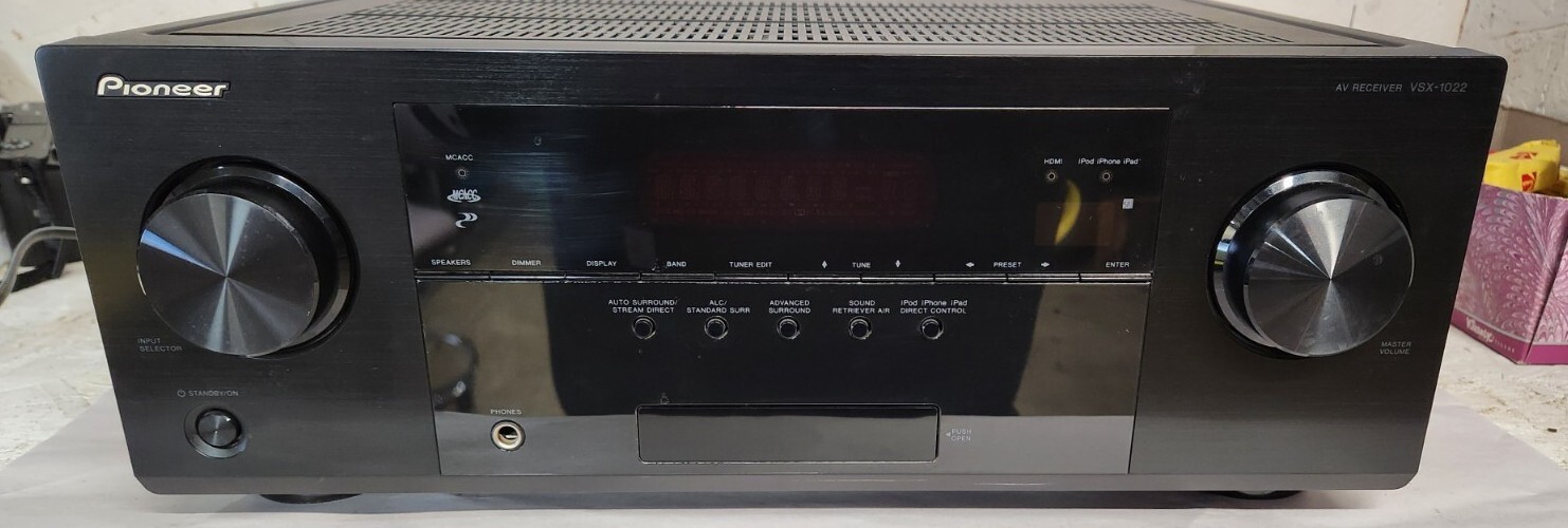 Pioneer VSX1022K 560W 7.1 Channel AV Receiver Tested Great Working
