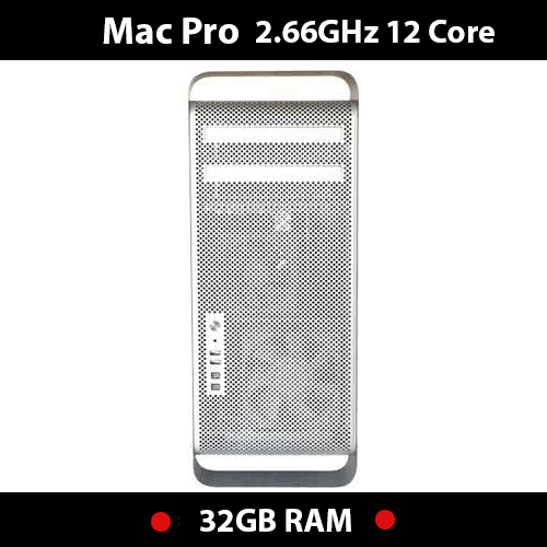 Mac Pro 2.66Ghz 12-Cores | 32GB RAM | 1TB HDD | nVidia G120 - Picture 1 of 2
