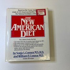 The New American Diet Hardcover William E. & Sonja L. Connor HCDJ *VTG*