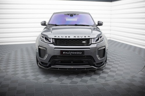 Enfoque frontal para Land Rover Range Rover Evoque Mk1 Facelift negro labio del alerón - Imagen 1 de 7