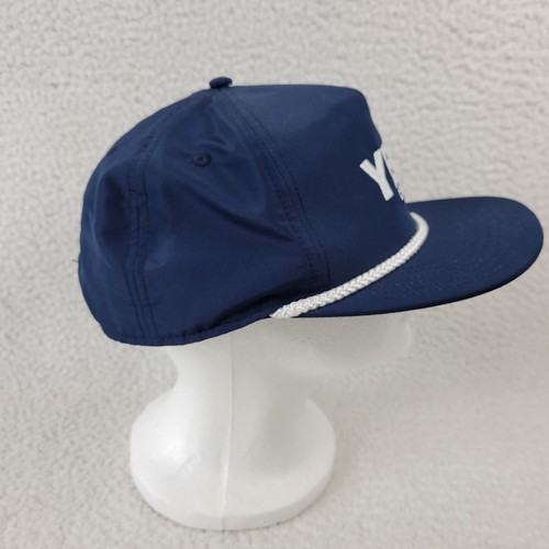 YETI Coolers Hat Cap Navy Blue Rope Snap Back Adjustable Adult Size Trucker - Picture 2 of 7