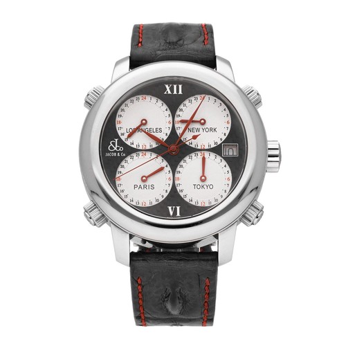 Curtis&Co. Big Time Passport 52mm Men's Auto/Quartz 2 Time Zones