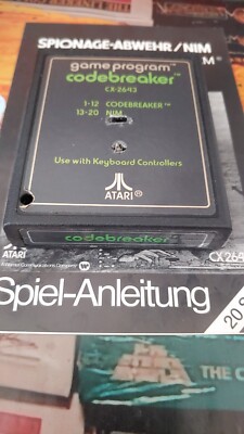 Codebreaker (Atari 1977) ATARI 2600 VCS (Modul & Manual) CX2643 classic
