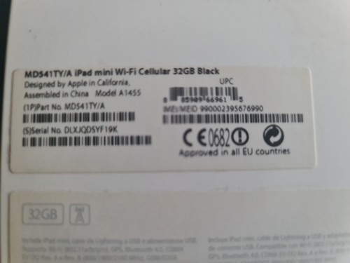 iPad Mini Wi-fi Cellular 32gb Black MD541TY/A - Afbeelding 7 van 9