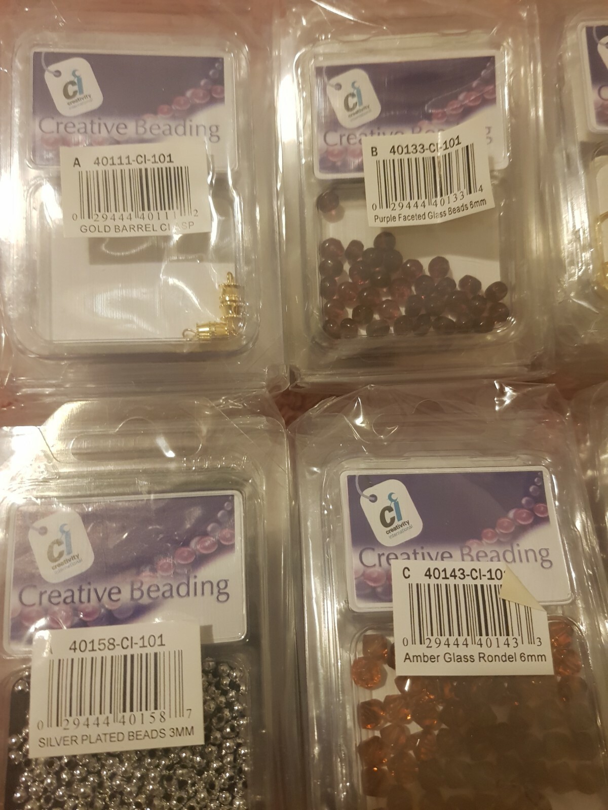 Job lot 30 packs jewellery making findings and beads. eBay