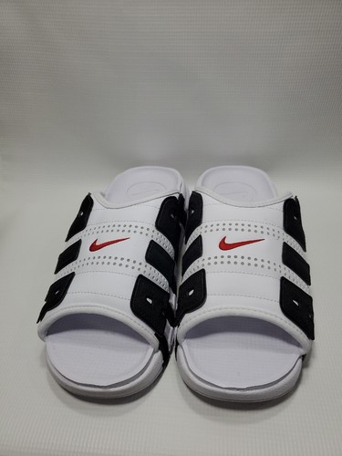 Nike Air More Uptempo Slide weiß rot schwarz FB7815-100 Herren Größe 10 US NEU - Bild 3 von 6