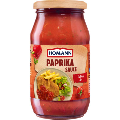 Homann Paprika Sauce nach Balkan Art mit Tomaten und Paprika 400ml
