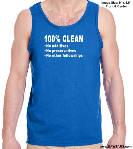 Camiseta sin mangas Narcóticos Anónimos 100% LIMPIA unisex ENVÍO GRATUITO - Imagen 7 de 8