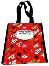 HALLOWEEN Reusable Tote Bag  10" x 9" x 6"  THESE TREATS BELONGS TO: