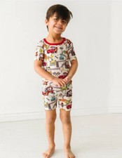 Little Sleepies Cars Short Sleeve Set Size 5/6