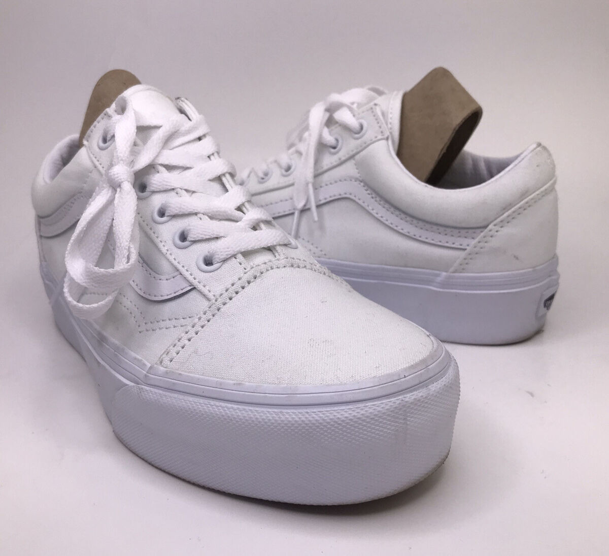 VANS★OLD SKOOL★兼用★PORT E/TRUE WHITE Vans Old Skool Platform True White Womens Size 7.5 Men's