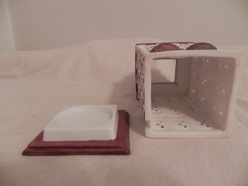 Partylite Café Prague Tealight House # P8274, cerámica de 4 pisos coleccionable - Imagen 6 de 8