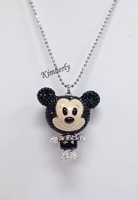 Swarovski 3D Mickey Mouse Long Pendant Disney Crystal RHS