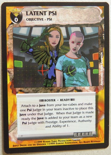Dredd The Card Game EVENTS 1999 Round Table Productions Judge CCG - Picture 4 of 7