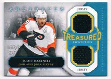 2013-14 ARTIFACTS TREASURED SWATCHES DUAL JERSEY SCOTT HARTNELL DUAL JERSEY 1