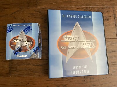 STAR TREK THE NEXT GENERATION SEASON 5 FACTORY SEALED BOX (48 PACKS) AND BINDER