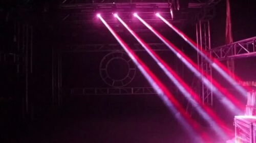 100W Mini LED RGBW Moving Head Stage Beam Light DMX Party Home DJ Spotlight US - Video 1 of 1