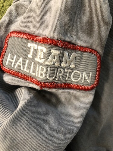 Walls Master Made 80s Coveralls Halliburton Gray Workwear VTG - Picture 7 of 10