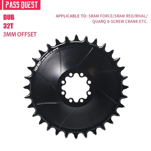 3mm Offest Direct Mount Chainring Narrow Wide 8 Bolt Chainwheel MTB Bike 9-12s - Picture 16 of 37