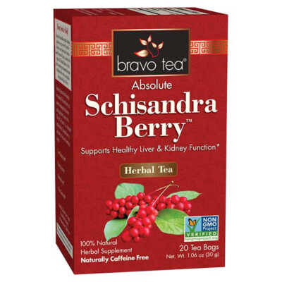 Bravo Herbal Tea Absolute Schisandra Berry 20 Bags Liver &Kidney Function NO GMO