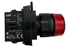 SK 616 003-A ABB RED SIGNAL Panel LIGHT LAMP110/120/130V CBK
