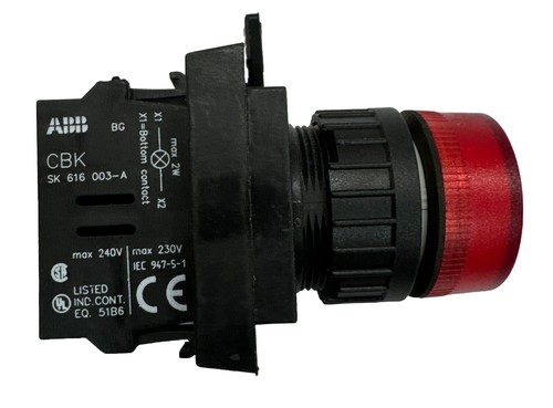 SK 616 003-A ABB RED SIGNAL Panel LIGHT LAMP110/120/130V CBK