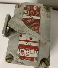 Killark on off elec. switch 120/277 Volts 20 AMPS