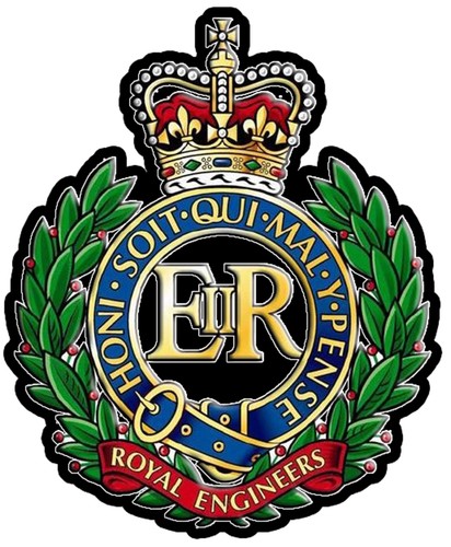  AUSTRALIA  ROYAL ENGINEERS BADGE COLOUR VINYL DECAL  90MM HIGH BY 74 MM apr.  - Picture 1 of 1