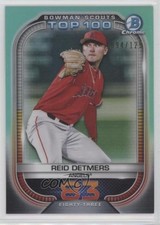 2021 Bowman Scouts Top 100 Aqua Refractor 94/125 Reid Detmers #BTP-83 0d7t