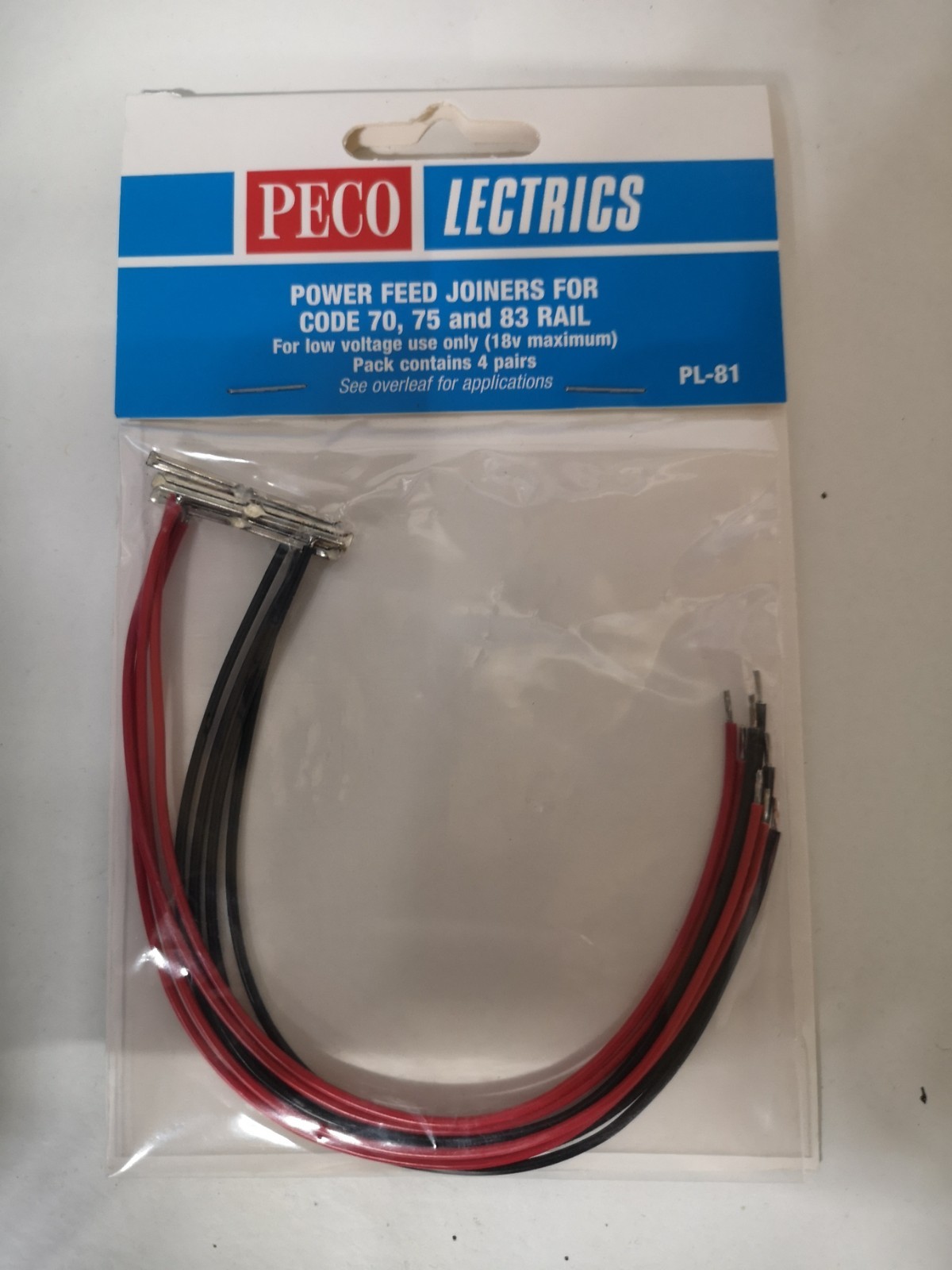 Peco Pl-81 Power feed Joiners Code 70,75 & 80 Rail