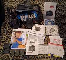 Canon EOS Rebel SL1 EF-S18-55mm f/3.5-5.6 IS STM Lens Complete In Box & Booklets