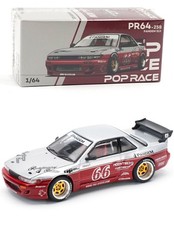 Pop Race Nissan Silvia (s13) N 66 Moontech 1989 1:64 PR640258