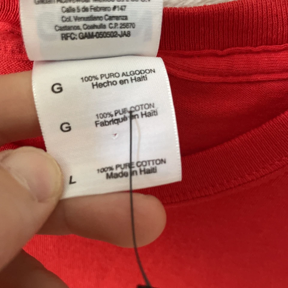 Peanuts Mens T Shirt Red Graphic Large Christmas Cotton Crew Neck Short Sleeve - Image 3 of 4