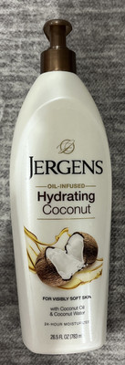 Jergens Hand and Body Lotion, Hydrating Coconut Body Lotion, 26.5 Oz