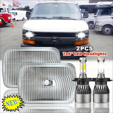 2x 5x7 7x6 LED Headlights fit Jeep Wagoneer 1...