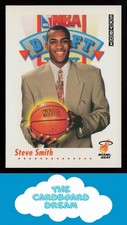Steve Smith 1991-92 SkyBox #517 RC Rookie Miami Heat Basketball Card. rookie card picture