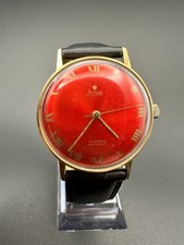Ruby Red Dial Stowa Men’s Vintage German Watch