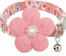 Small Dog Collar with Flower, Puppy Collar for Girl Dog Collars for Small Dogs C