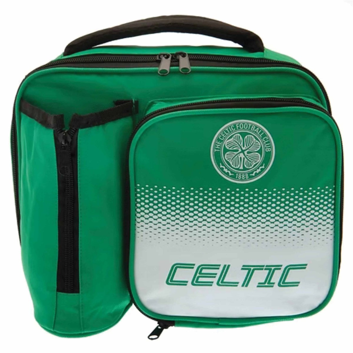 Celtic FC Fade Lunch Bag with Bottle Holder, Lunch Accessories, Sports, Gift