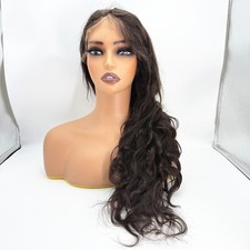 Free Shipping Human Hair Full Lace Wig 22inch 2 Dark Brown Hair Body Wave Wigs