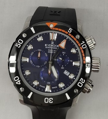 EDOX Chrono Offshore 110234-3O-BUIN SharkmanII Herren Quarzuhr