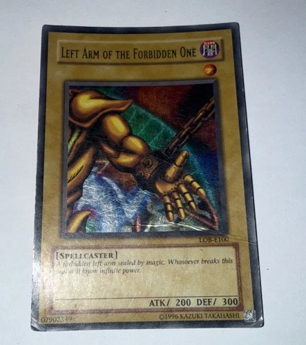 Yugioh Left Arm of the Forbidden One LOB-E100 Ultra Rare Unl Original Print (HP)