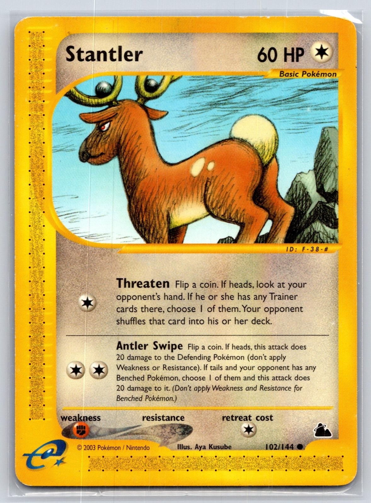 Stantler 102/144 - Pokemon - Skyridge - NM - Aya Kusube